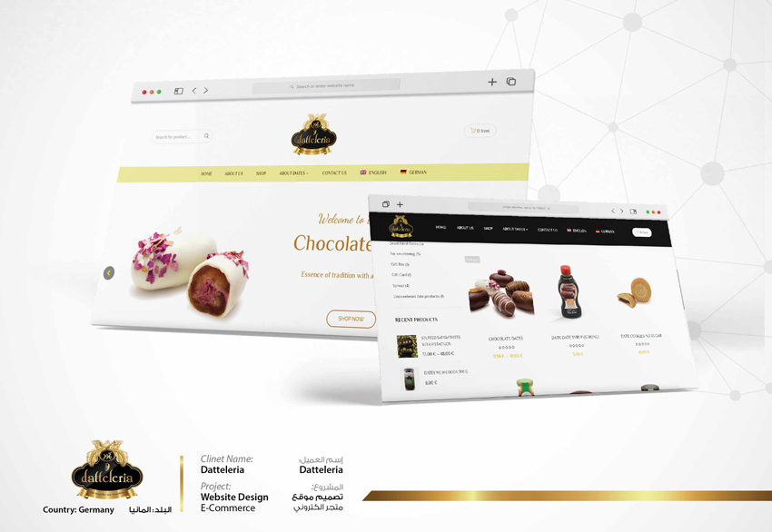 E-commerce Website for dates store in germany